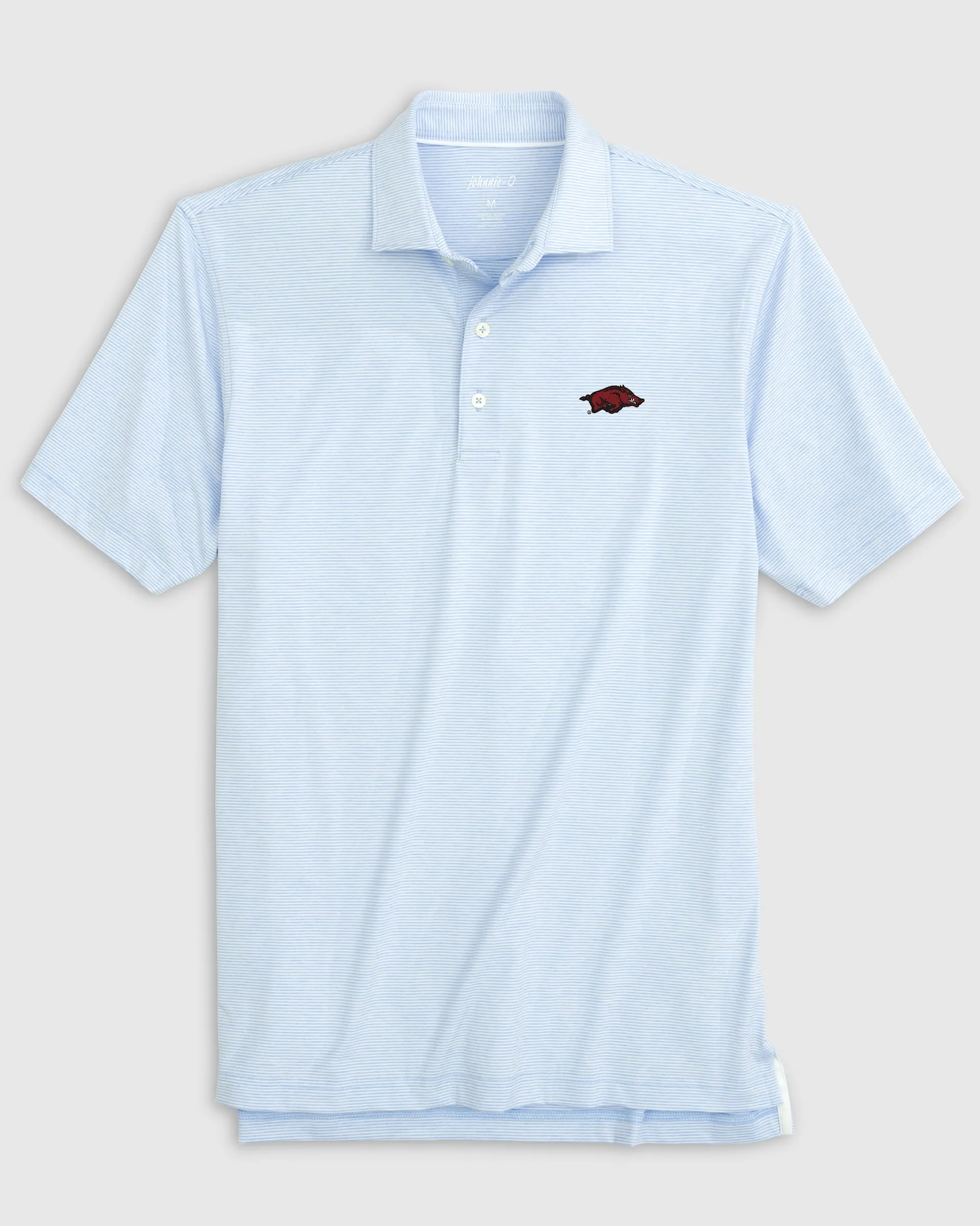 University of Arkansas Lyndonn Striped Jersey Performance Polo sold by Johnnie-O product image thumbnail 2