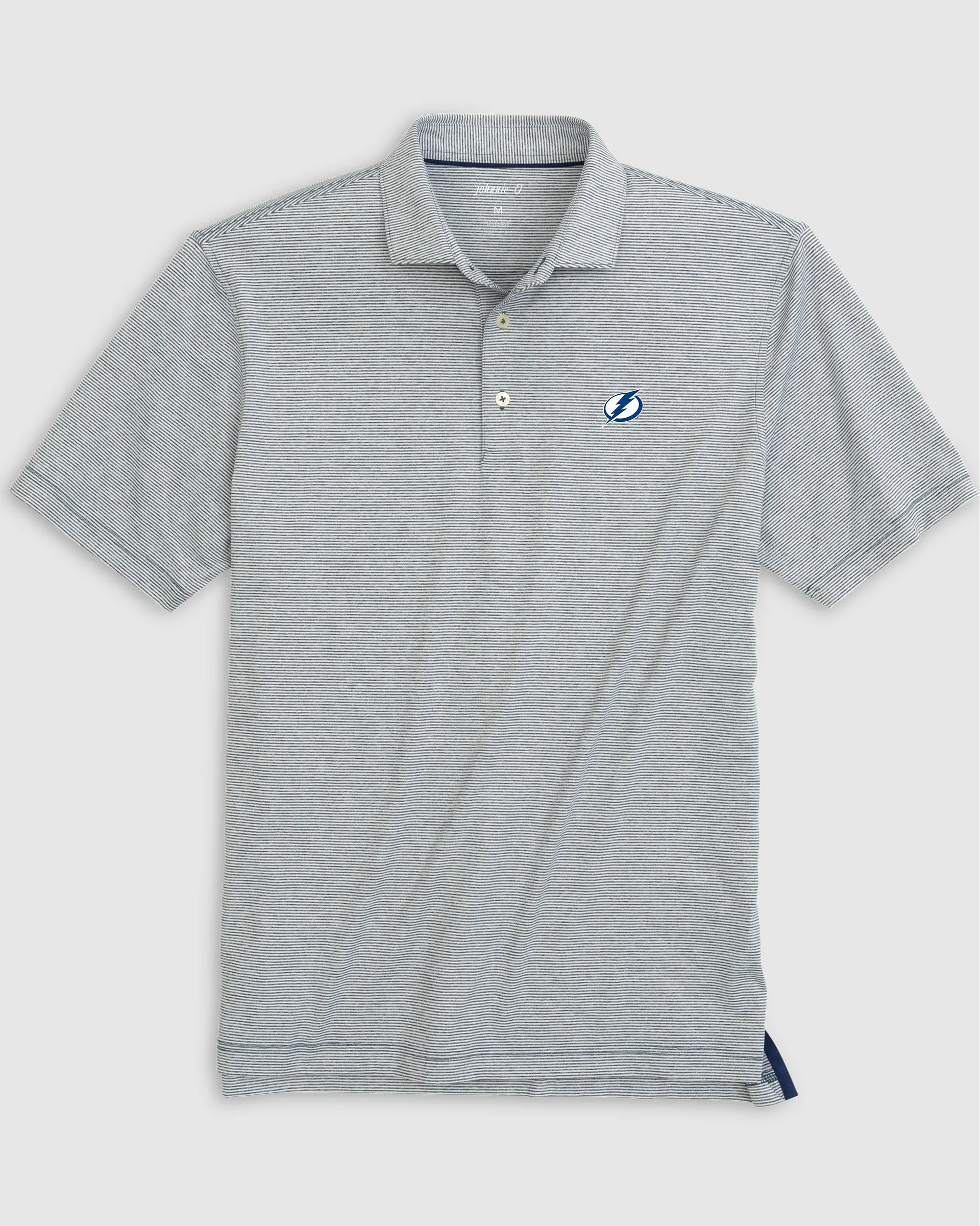 Tampa Bay Lightning Lyndonn Striped Jersey Performance Polo sold by Johnnie-O