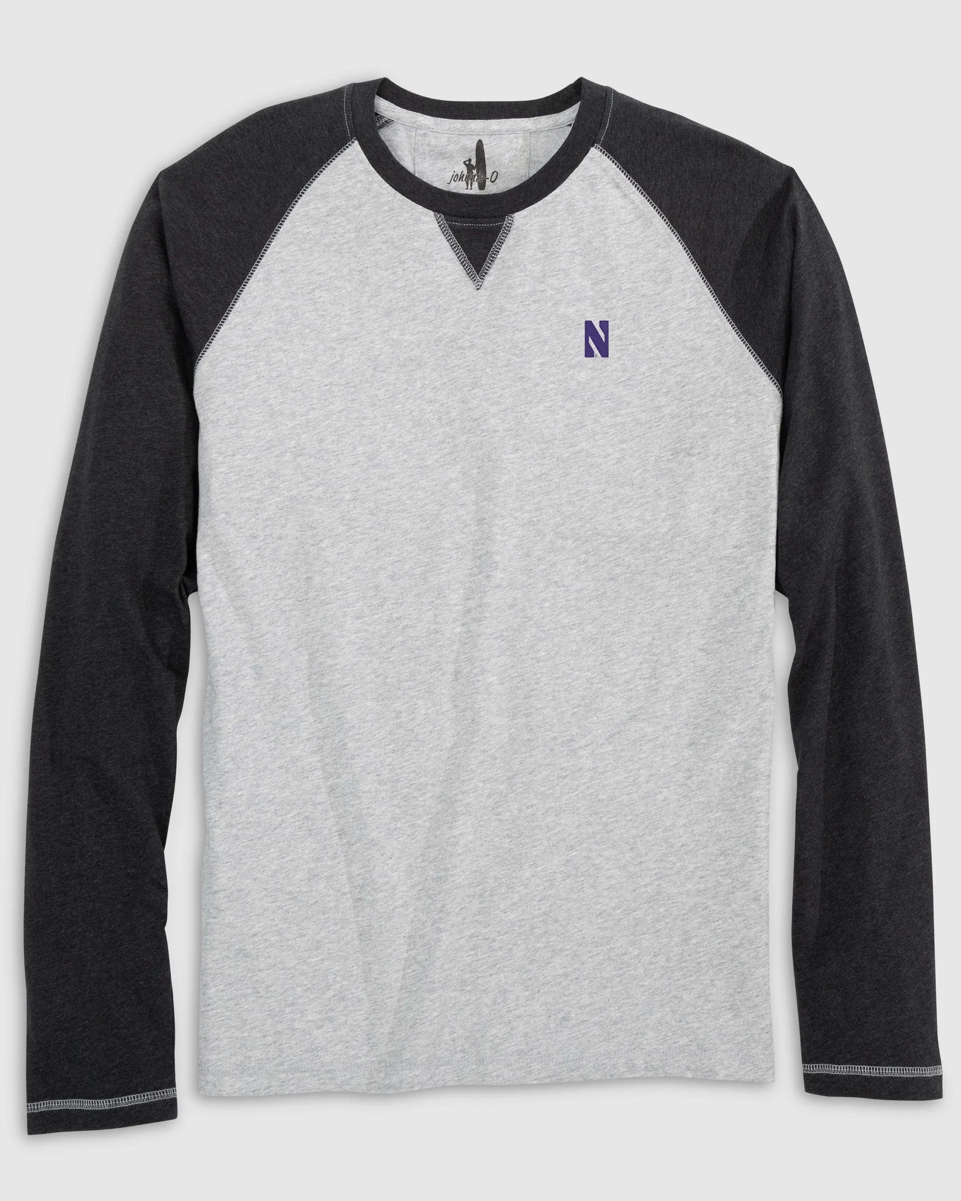 Northwestern Alsen Long Sleeve Baseball Tee sold by Johnnie-O