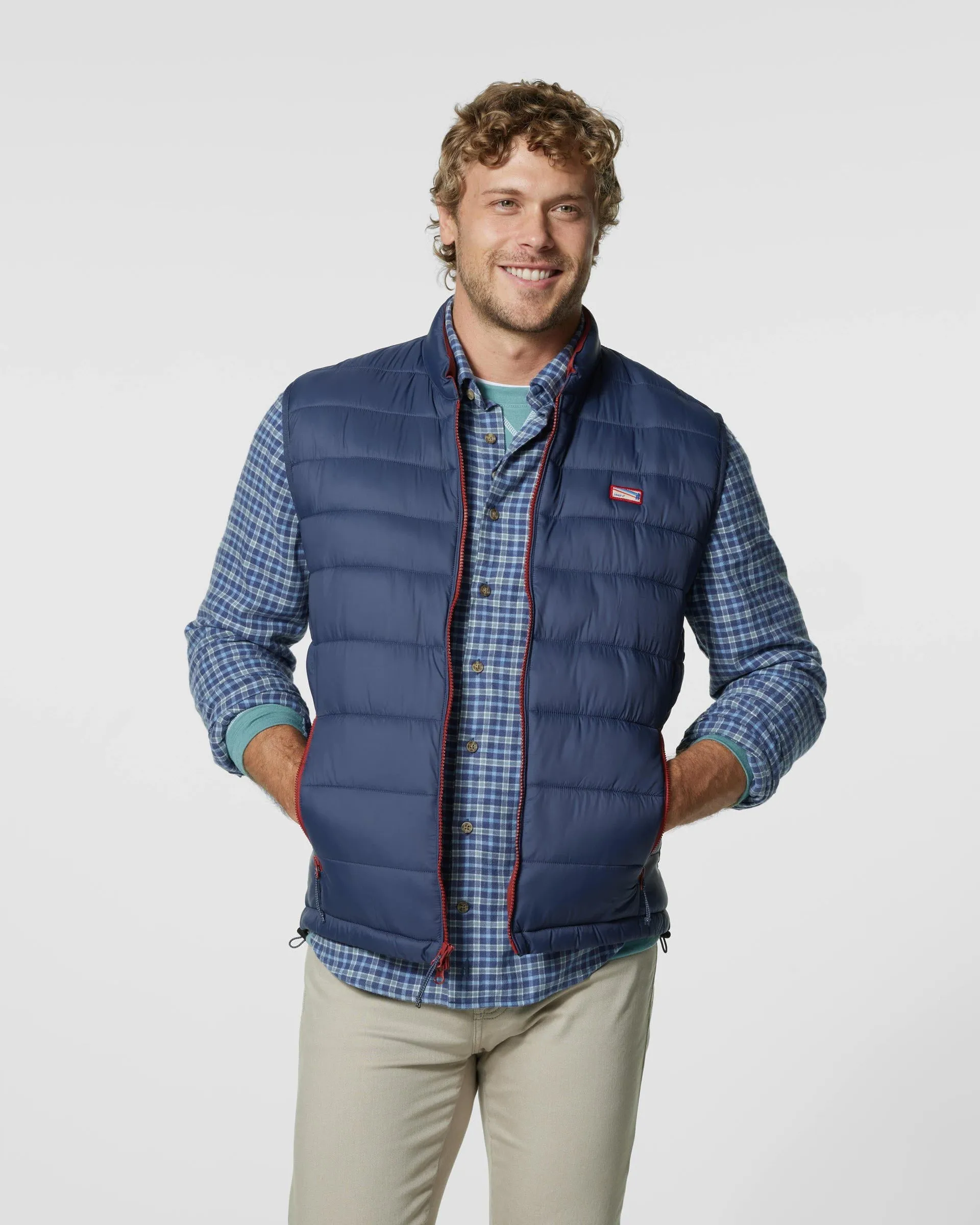 Hudson Quilted 2-Way Zip Front Vest sold by Johnnie-O product image thumbnail 2