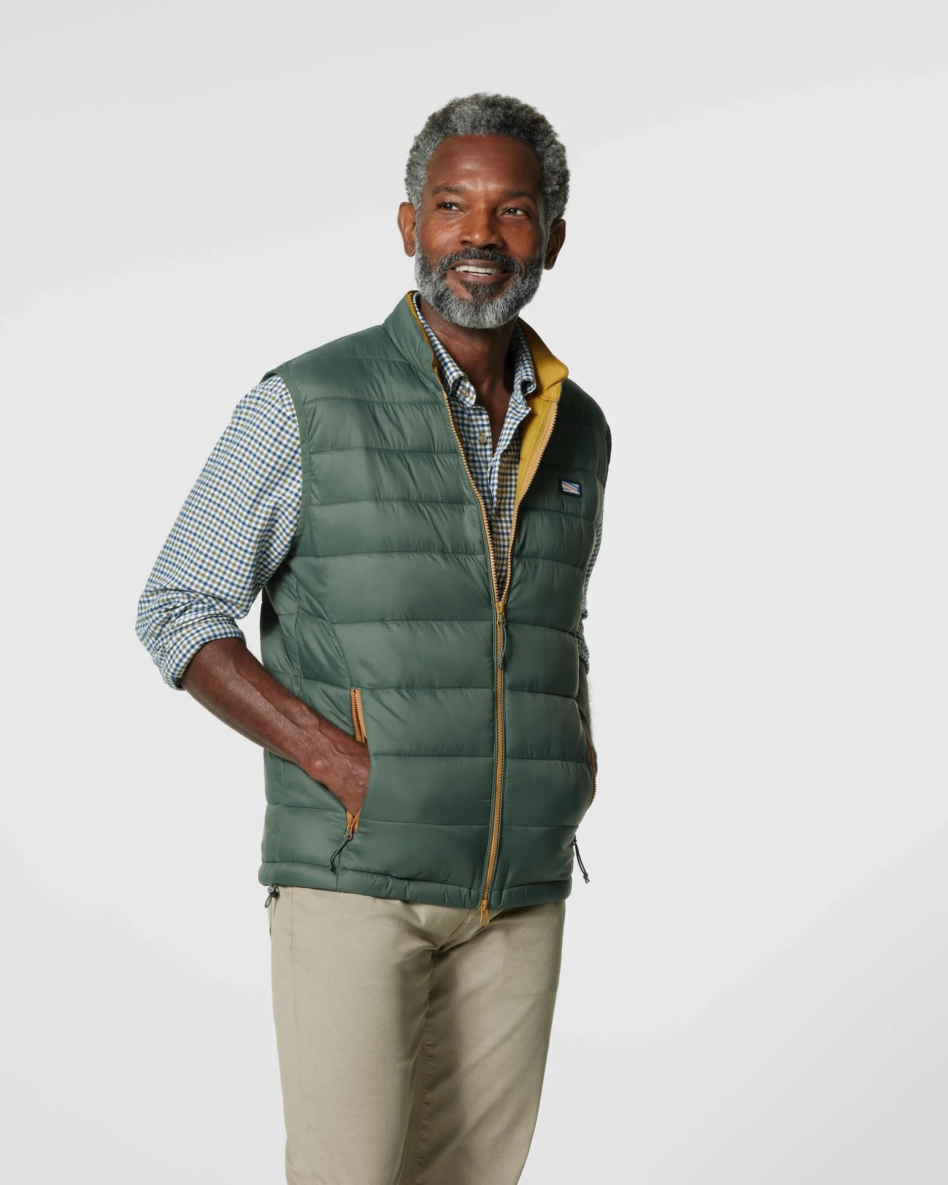 Hudson Quilted 2-Way Zip Front Vest sold by Johnnie-O product image thumbnail 5