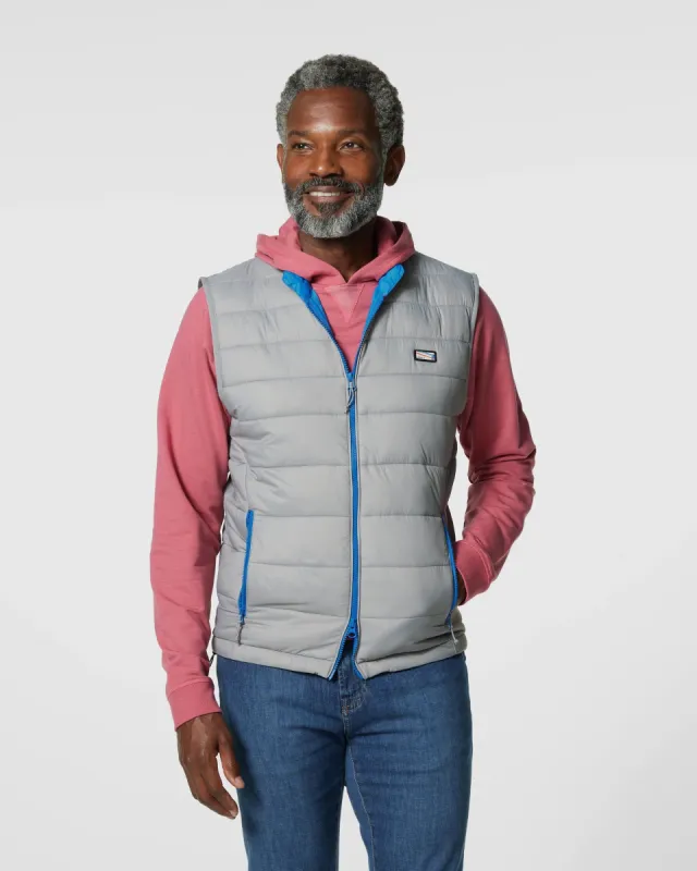 Hudson Quilted 2-Way Zip Front Vest sold by Johnnie-O