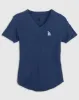 Women's Los Angeles Dodgers Merediths V-Neck T-Shirt sold by Johnnie-O