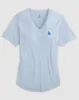 Women's Los Angeles Dodgers Merediths V-Neck T-Shirt sold by Johnnie-O