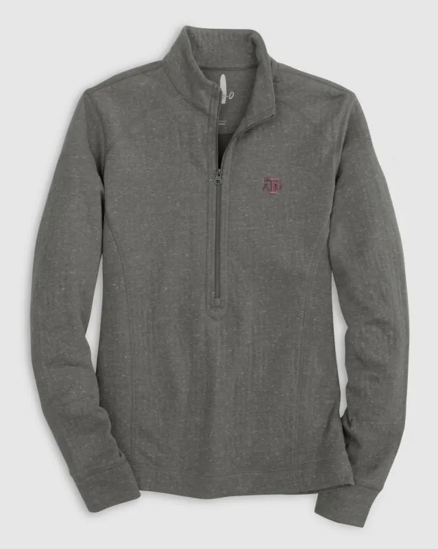 Women's Texas A&M Kennedy 1/4 Zip Pullover sold by Johnnie-O