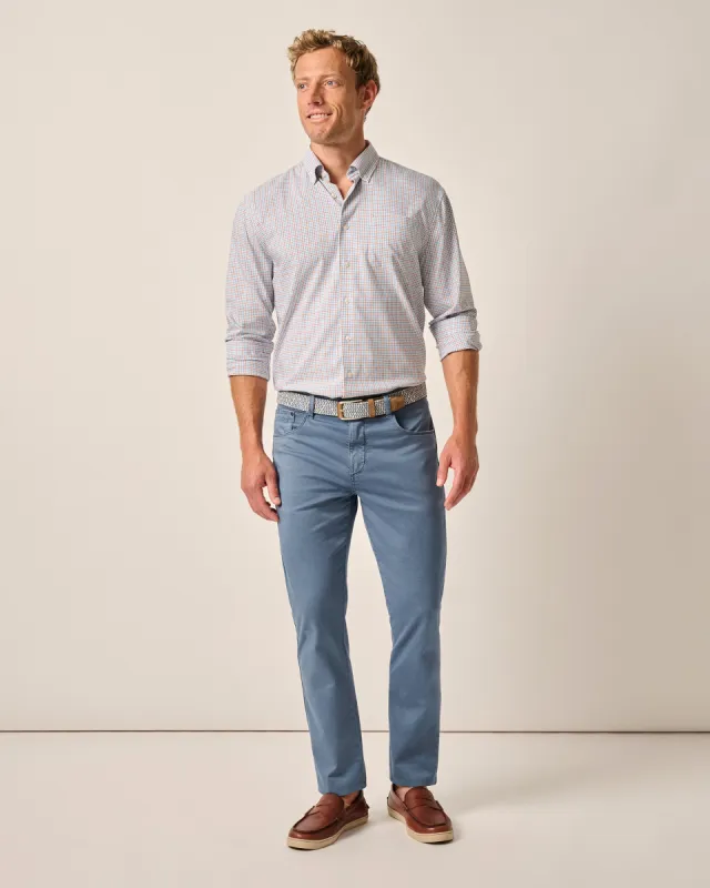 Carmel Sateen 5-Pocket Pants sold by Johnnie-O