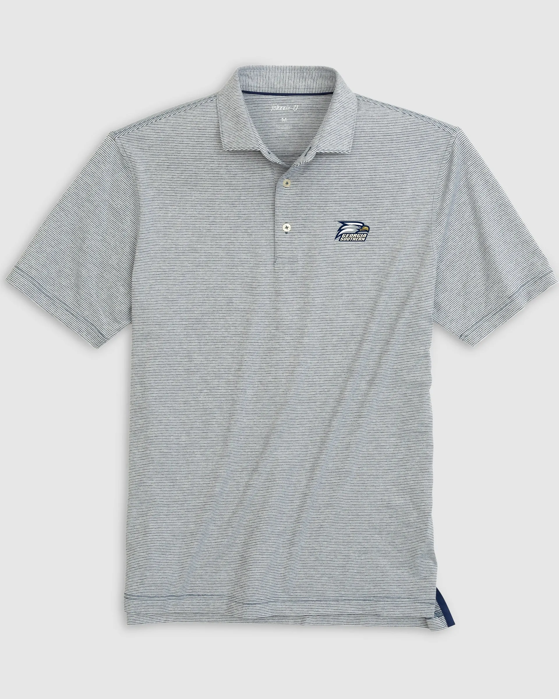 Georgia Southern Lyndonn Striped Jersey Performance Polo - Eagle Logo sold by Johnnie-O