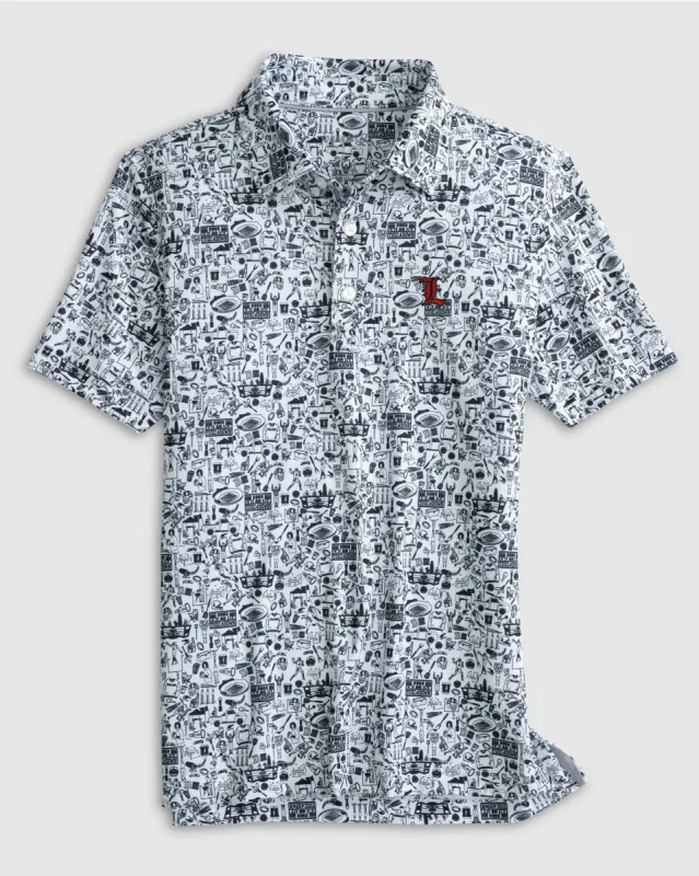 Louisville Tailgater Jr. Printed Jersey Performance Polo - L Logo sold by Johnnie-O