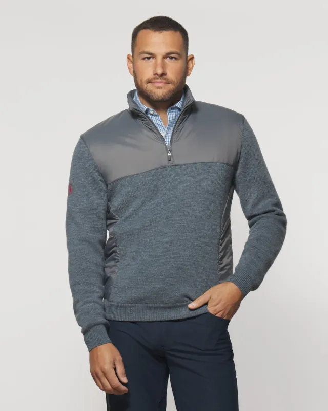Odin Mixed Media Performance 1/4 Zip Pullover sold by Johnnie-O