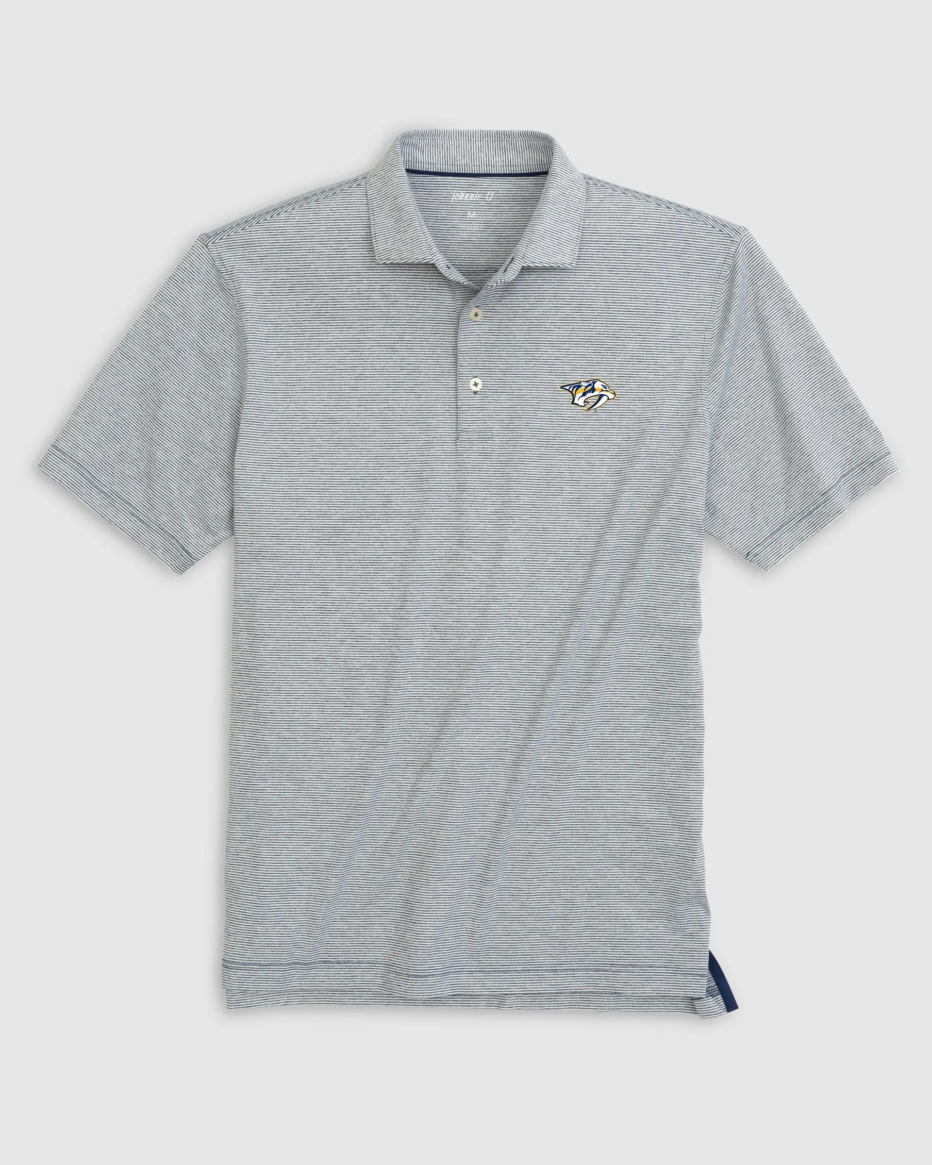 Nashville Predators Lyndonn Striped Jersey Performance Polo sold by Johnnie-O