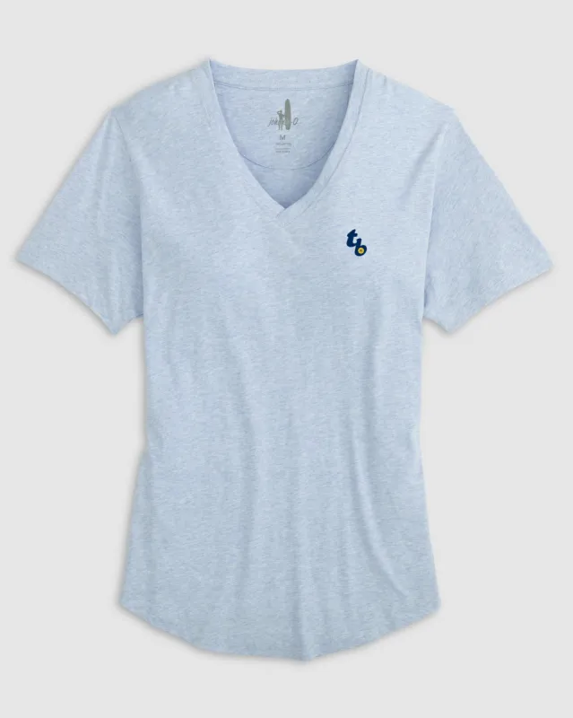 Women's Tama Bay Rays Merediths V-Neck T-Shirt - Cooperstown Logo sold by Johnnie-O