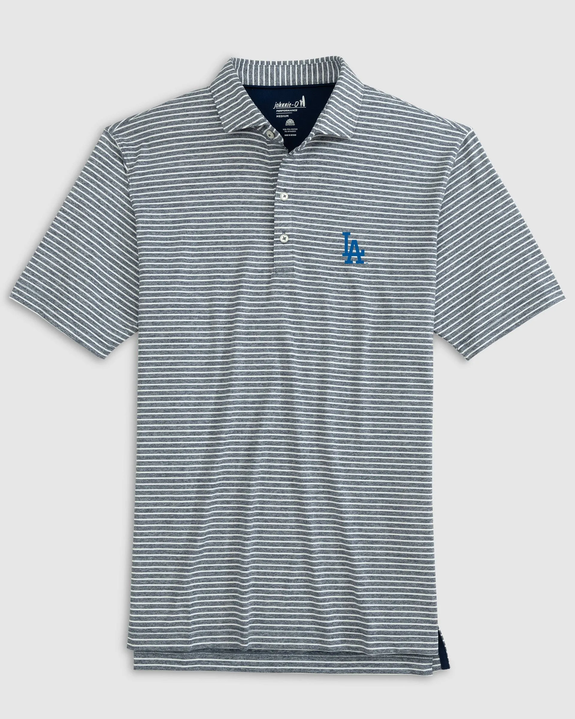 Los Angeles Dodgers Clipperr Striped Jersey Performance Polo sold by Johnnie-O product image thumbnail 2