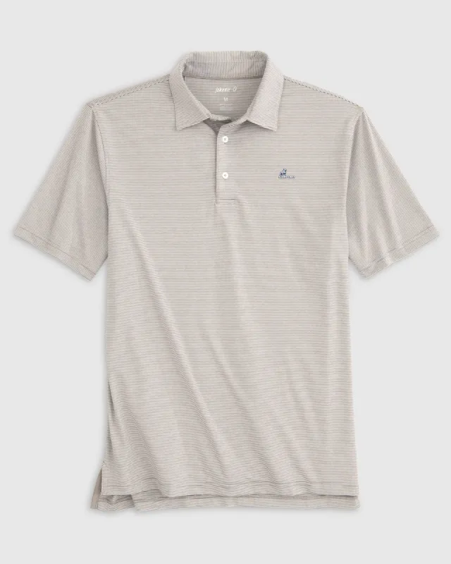 Samford Lyndonn Striped Jersey Performance Polo sold by Johnnie-O