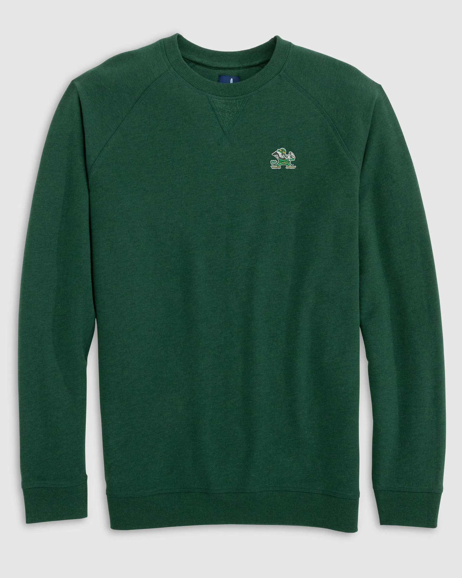 Notre Dame Freeman Crewneck Fleece Sweatshirt - Leprechaun Logo sold by Johnnie-O