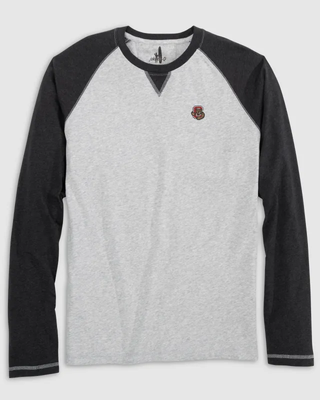 Cornell Alsen Long Sleeve Baseball Tee made by Johnnie-O
