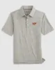 Virginia Tech Lyndonn Jr. Striped Jersey Performance Polo sold by Johnnie-O