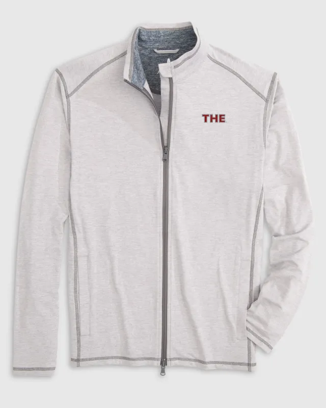 Ohio State Cade Performance Knit Track Jacket made by Johnnie-O