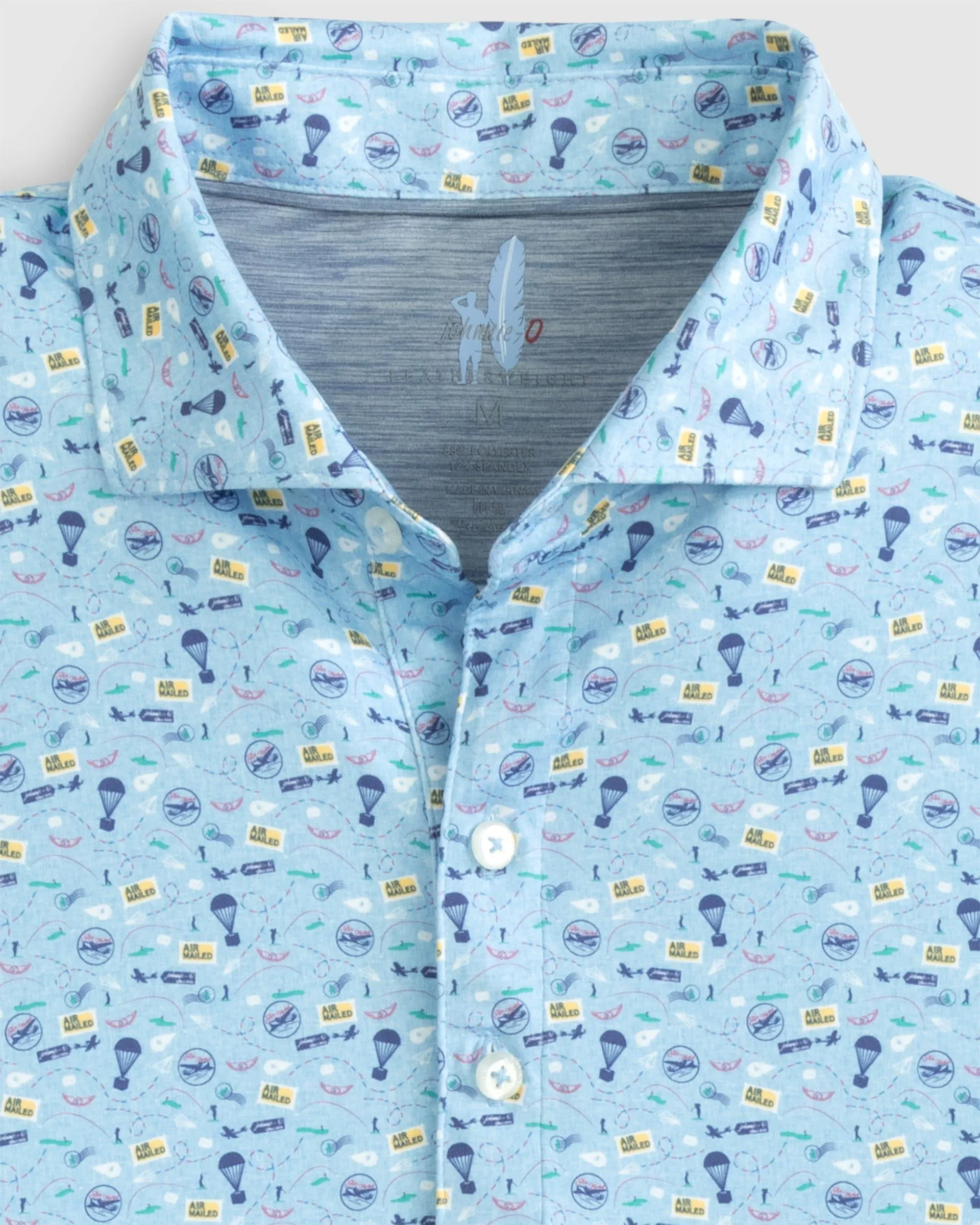 Air Mail Printed Featherweight Performance Polo sold by Johnnie-O product image thumbnail 3