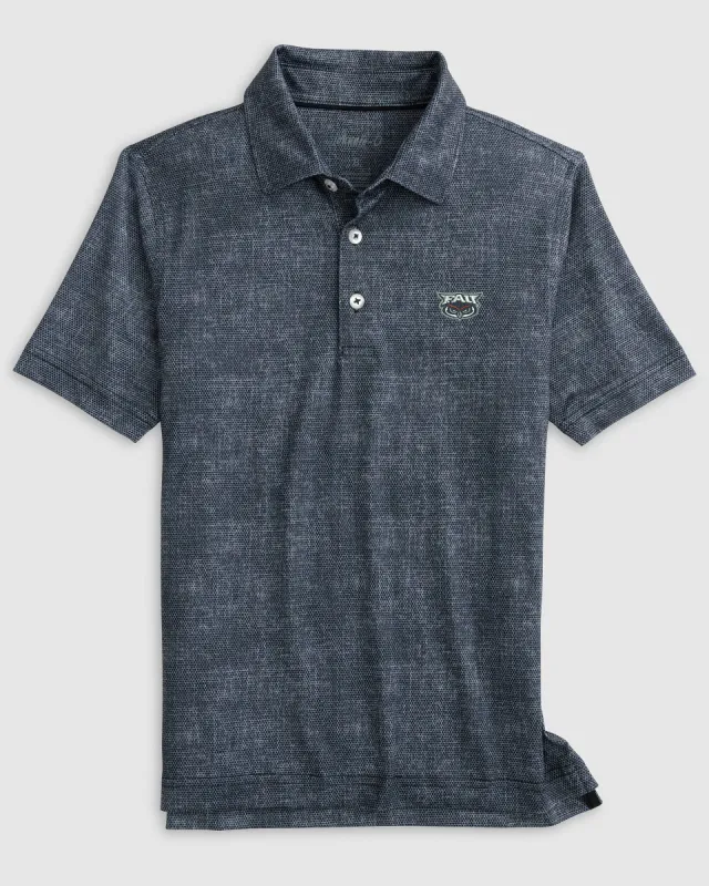 Florida Atlantic Gibson Jr. Jersey Performance Polo made by Johnnie-O