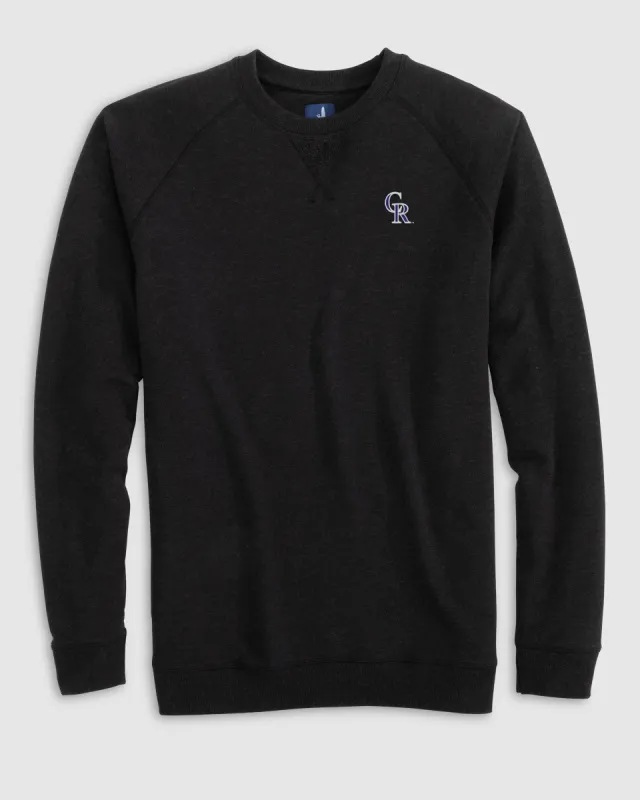 Colorado Rockies Freeman Jr. Crewneck Fleece Sweatshirt made by Johnnie-O