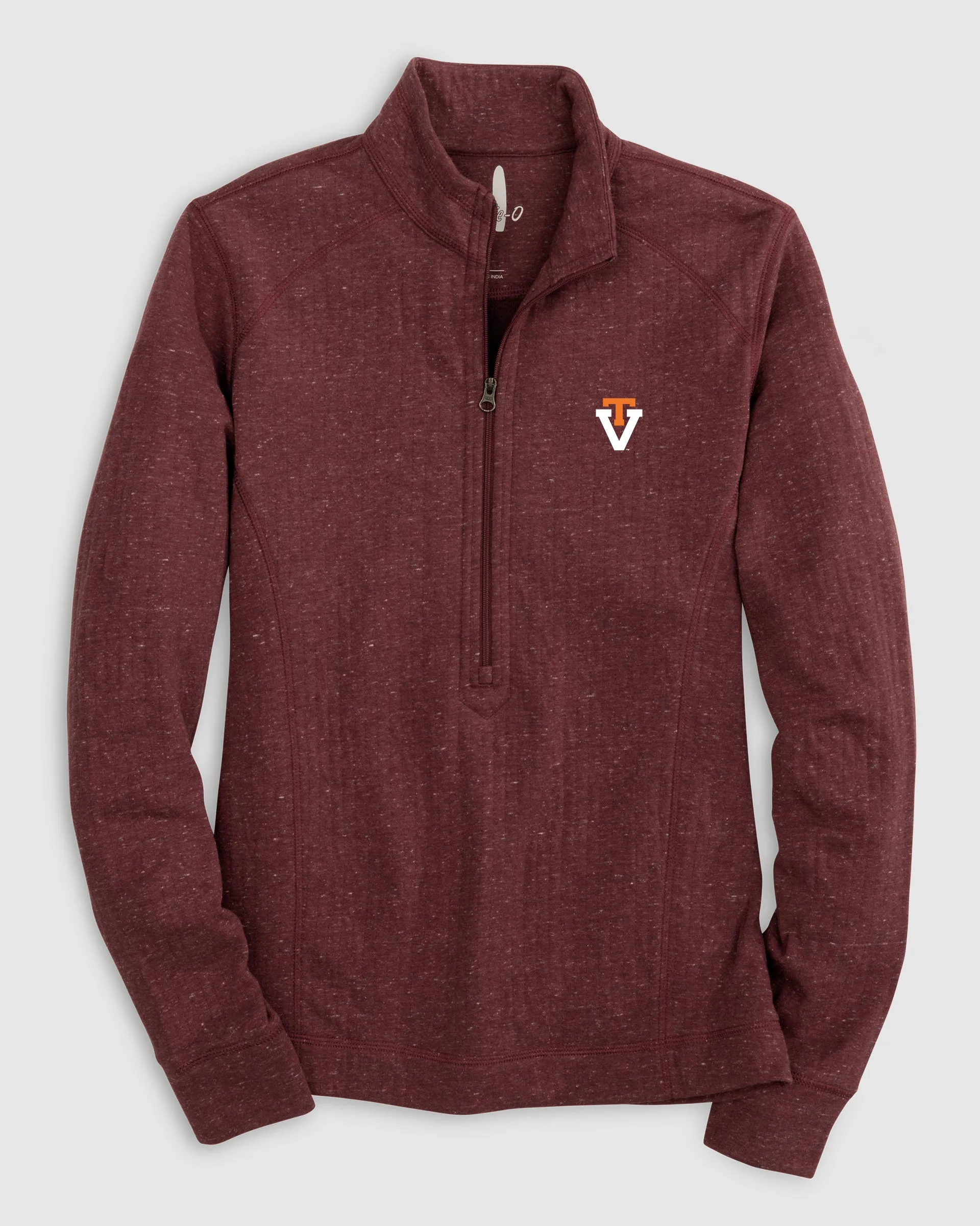 Women's Virginia Tech Kennedy 1/4 Zip Pullover - Vault Logo sold by Johnnie-O