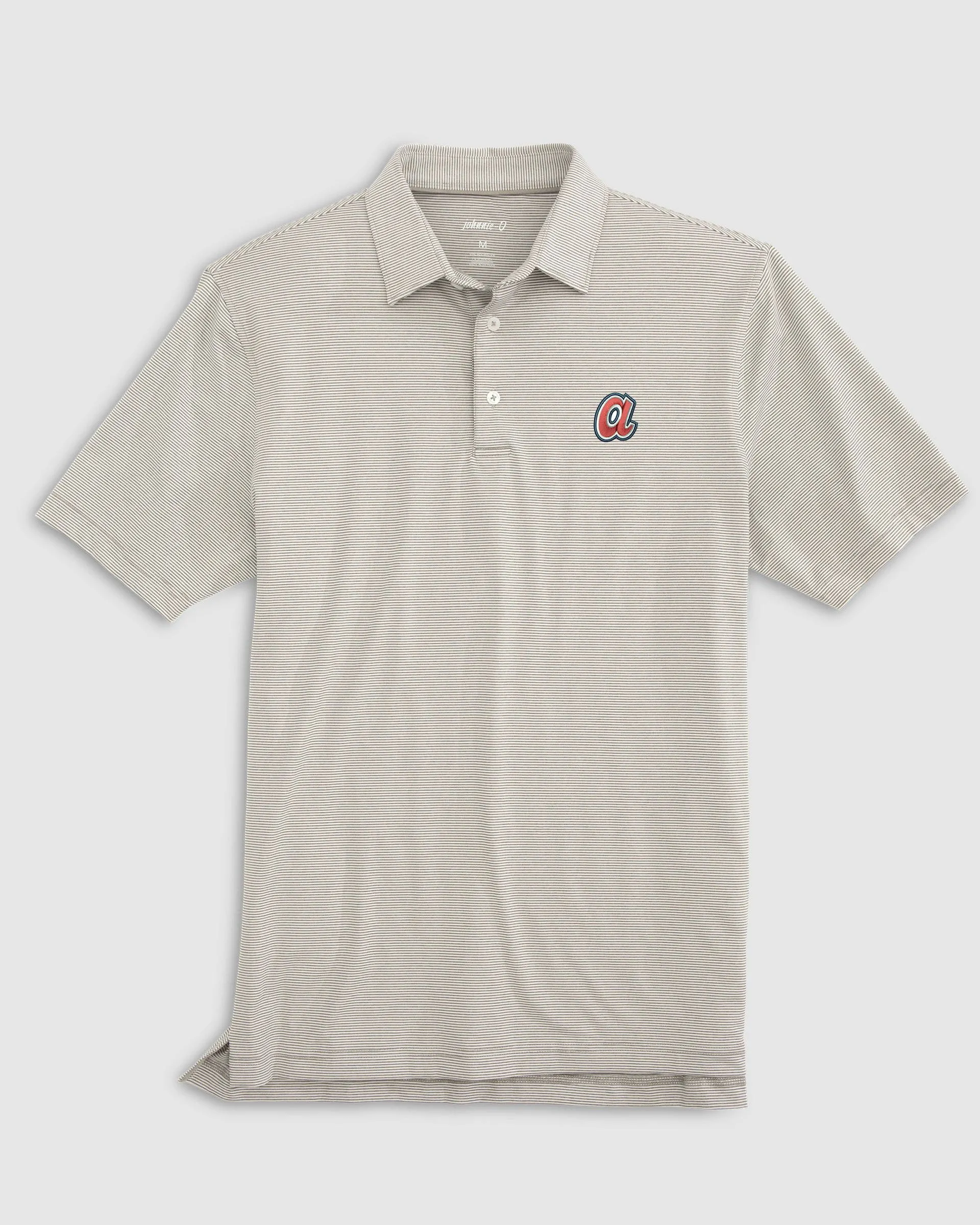 Atlanta Braves Lyndonn Striped Jersey Performance Polo - Cooperstown Logo sold by Johnnie-O product image thumbnail 4