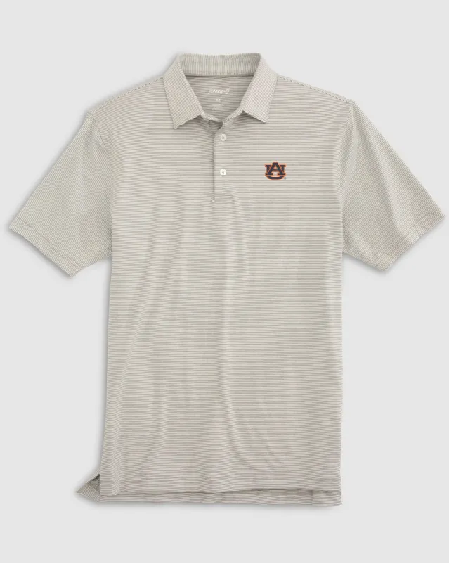 Auburn Lyndonn Striped Jersey Performance Polo sold by Johnnie-O