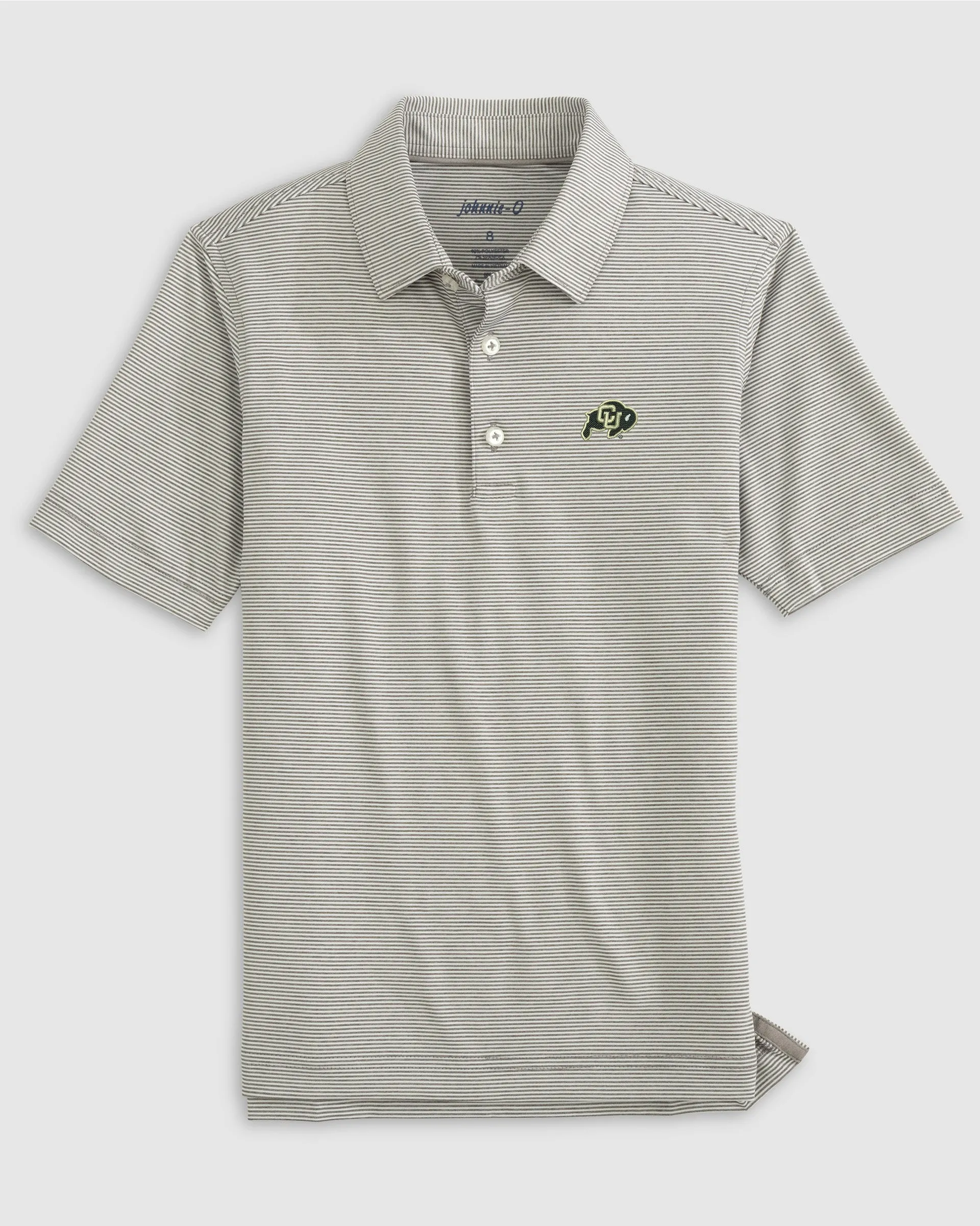 Colorado Lyndonn Jr. Striped Jersey Performance Polo sold by Johnnie-O
