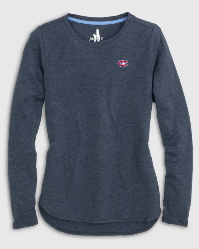 Women's Montreal Canadiens Addison Long Sleeve T-Shirt sold by Johnnie-O