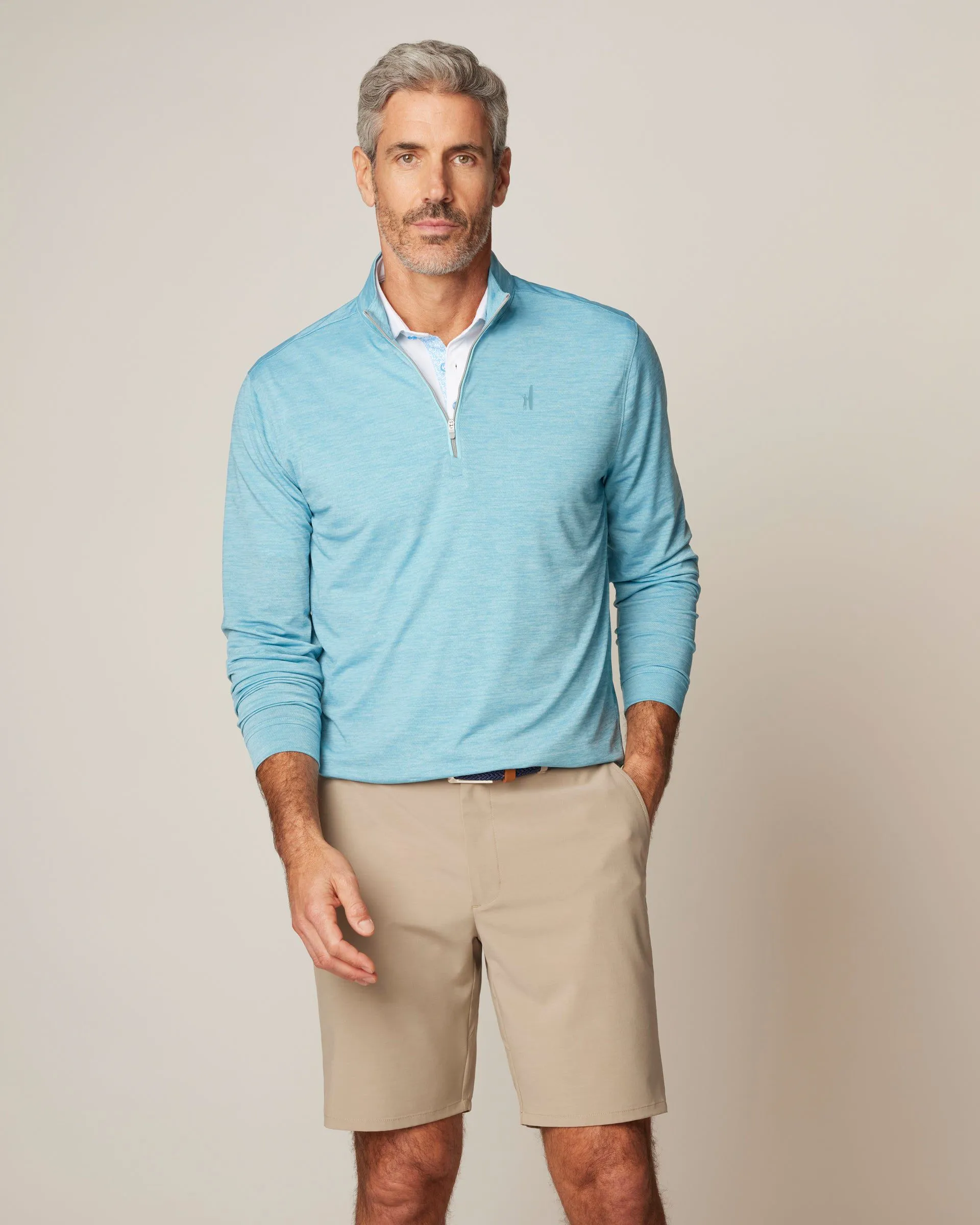 Glades Performance 1/4 Zip Pullover - Front Logo sold by Johnnie-O