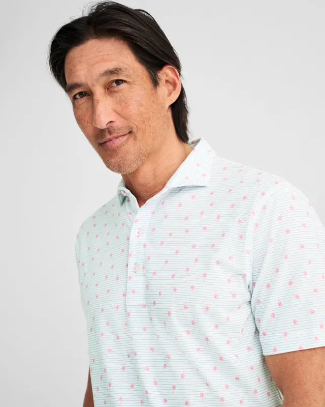 Palm Springs Striped Top Shelf Performance Polo sold by Johnnie-O