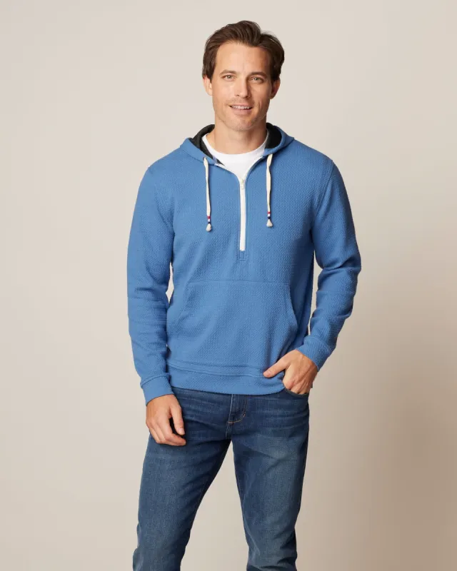 Georgie Drawstring 1/4 Zip Hoodie made by Johnnie-O