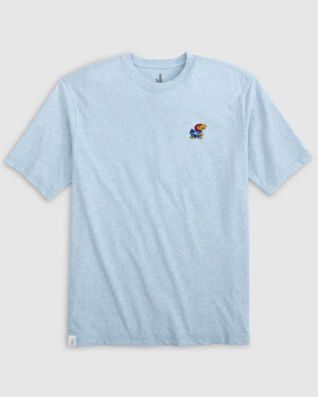 Kansas Heathered Spencer Cotton T-Shirt sold by Johnnie-O