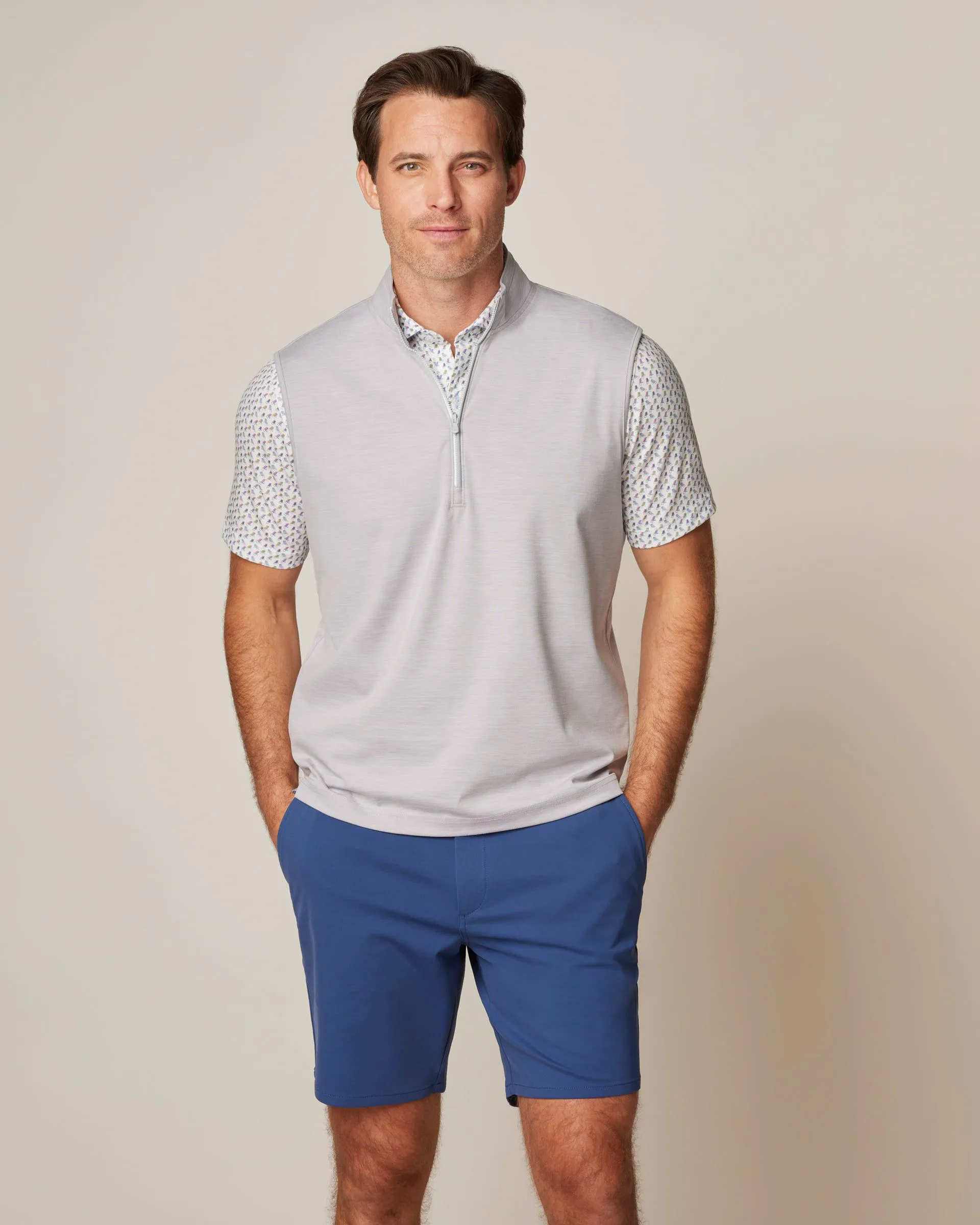 Caleb Performance 1/4 Zip Vest sold by Johnnie-O product image thumbnail 3