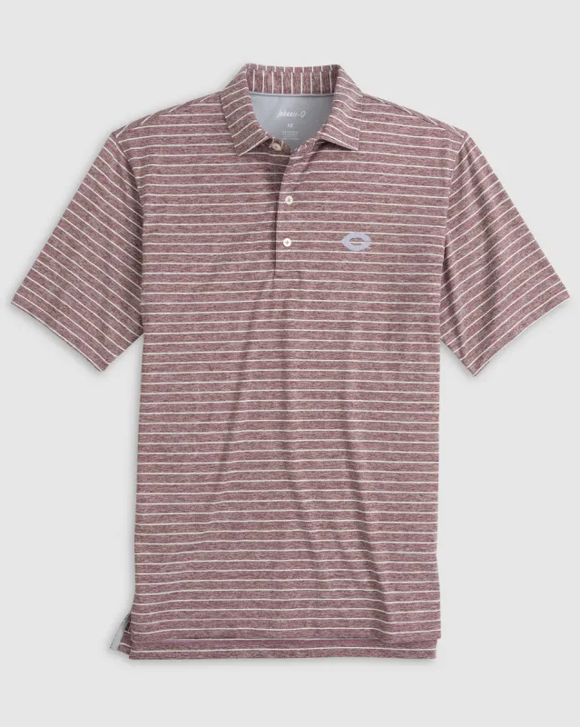 Chicago Newton Striped Jersey Performance Polo sold by Johnnie-O