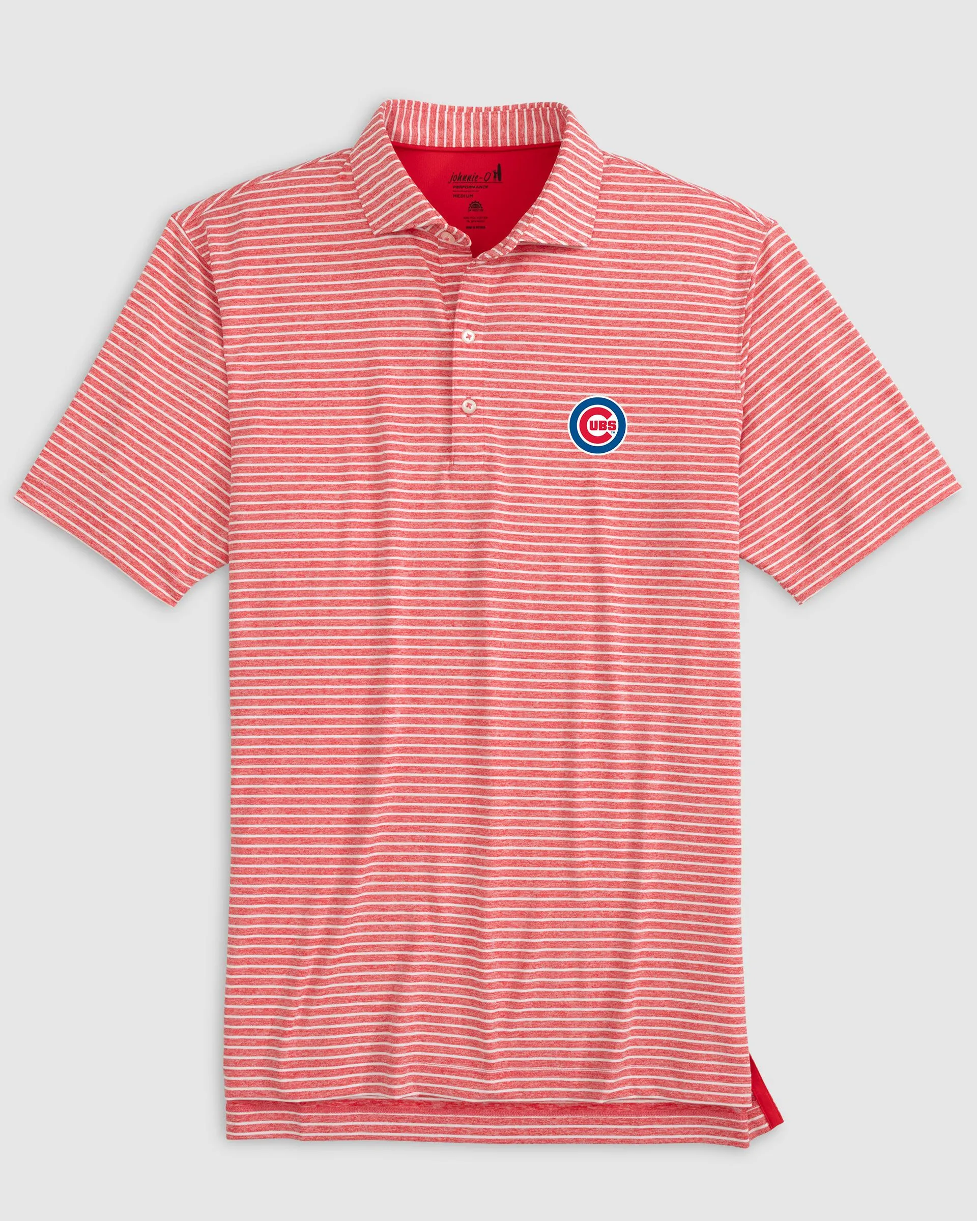 Chicago Cubs Clipperr Striped Jersey Performance Polo sold by Johnnie-O product image thumbnail 3