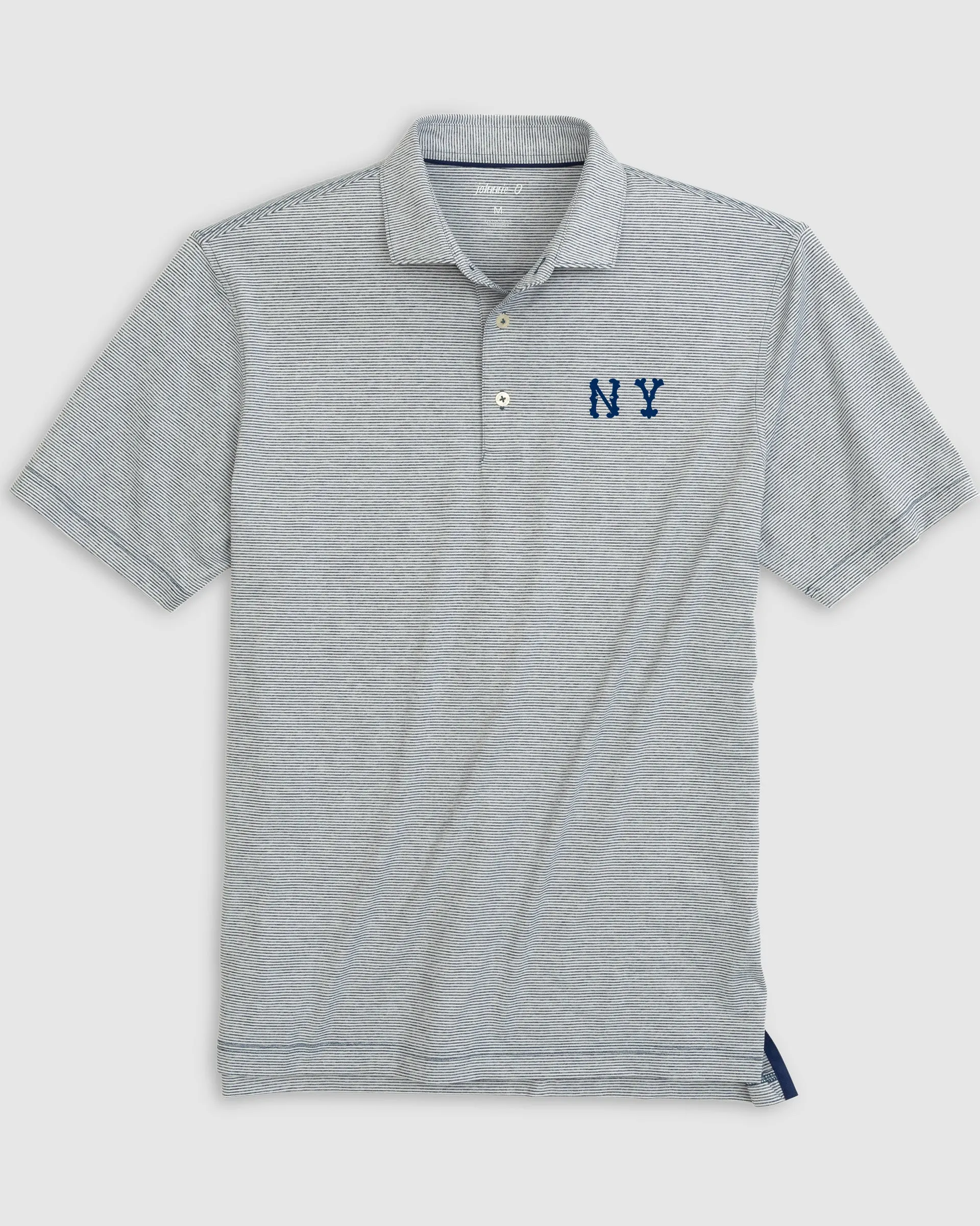 New York Yankees Lyndonn Striped Jersey Performance Polo - Cooperstown Logo sold by Johnnie-O product image thumbnail 2