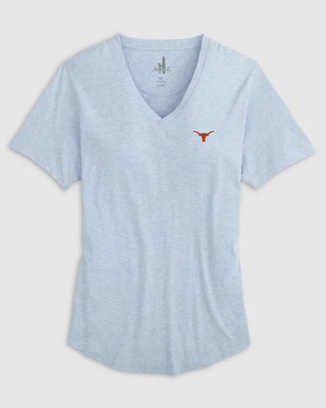 Women's Texas Merediths V-Neck T-Shirt sold by Johnnie-O