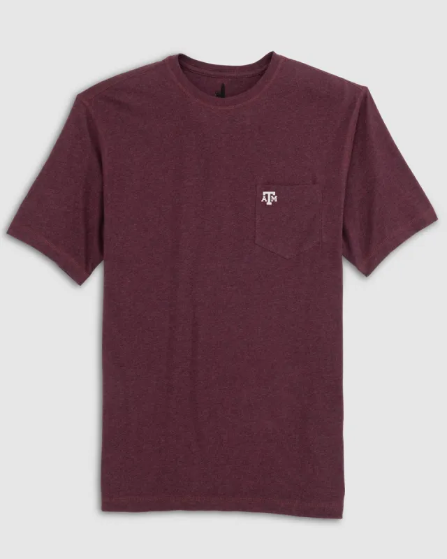 Texas A&M Heathered Tyler T-Shirt sold by Johnnie-O