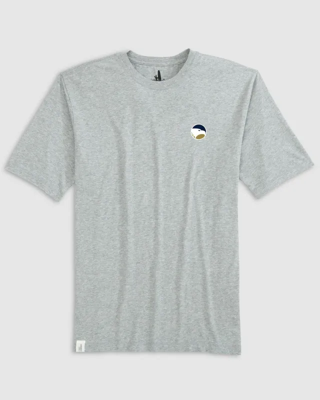 Georgia Southern Heathered Spencer Cotton T-Shirt sold by Johnnie-O