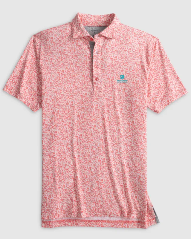Wells Fargo Championship Pederson Printed Cotton Blend Performance Polo made by Johnnie-O
