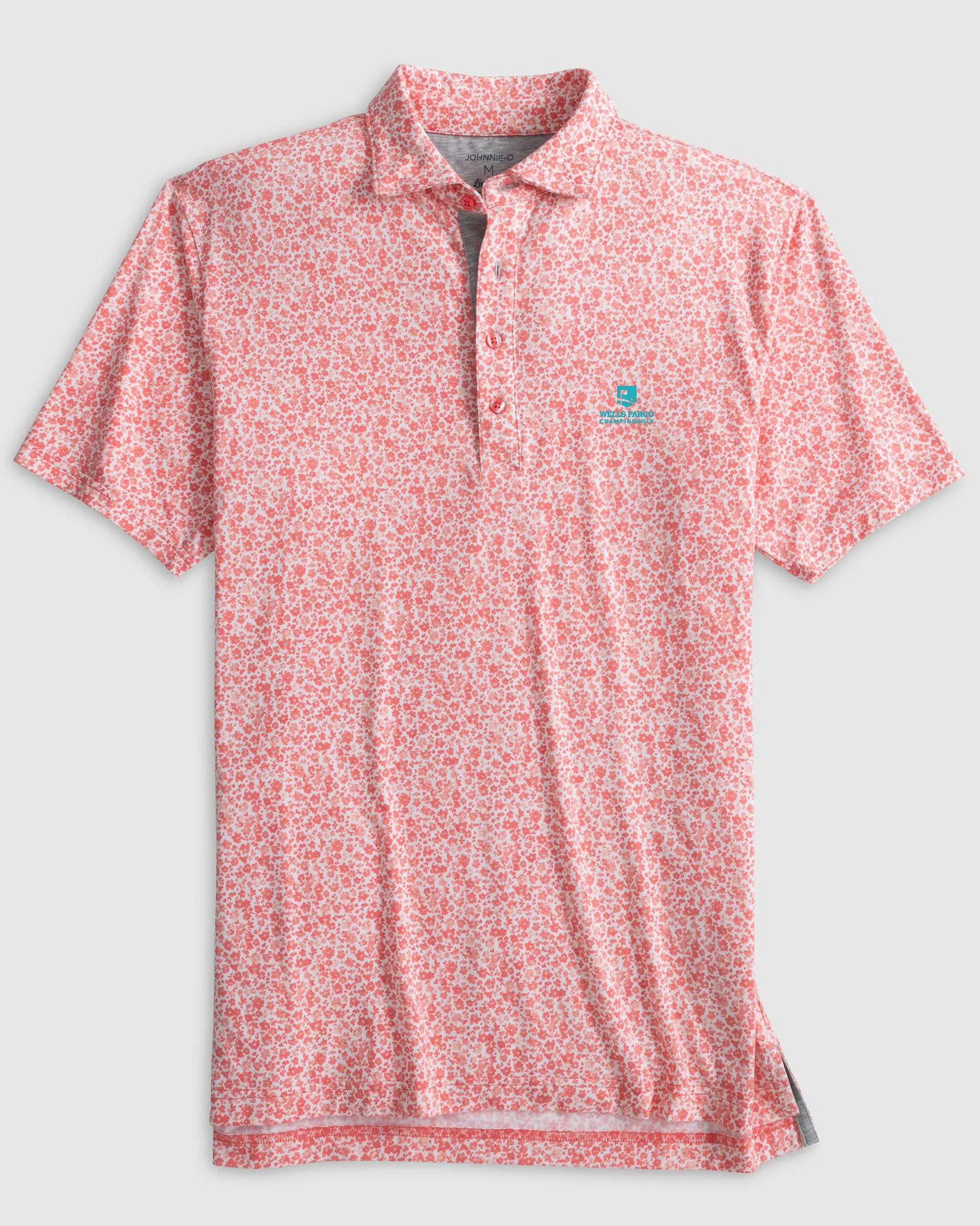 Wells Fargo Championship Pederson Printed Cotton Blend Performance Polo sold by Johnnie-O
