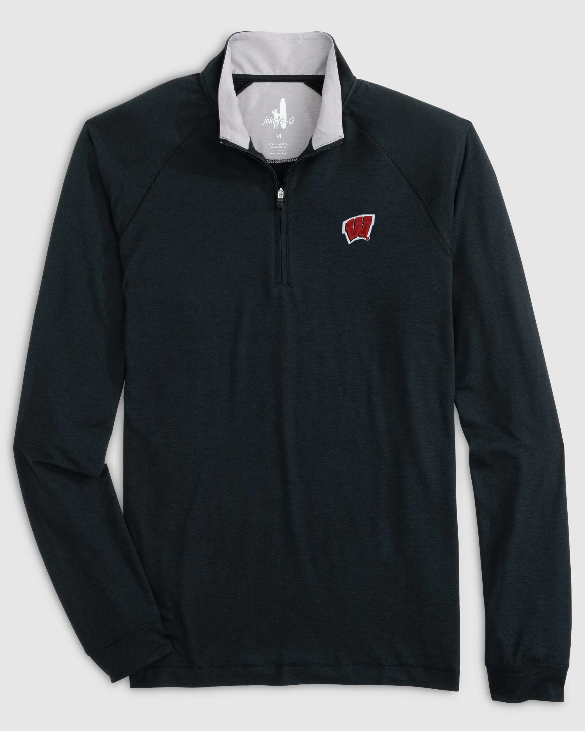 Wisconsin Freeborne Performance 1/4 ZIp sold by Johnnie-O