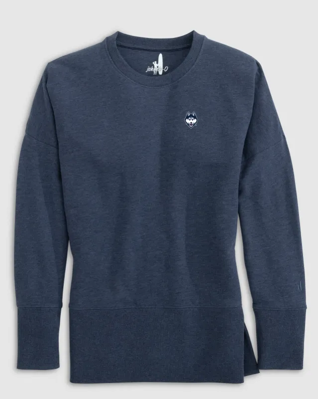 Women's UConn Brittany Crewneck Sweatshirt sold by Johnnie-O