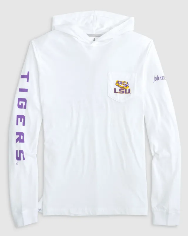 LSU Edison T-Shirt Hoodie - Tiger Eye Logo sold by Johnnie-O