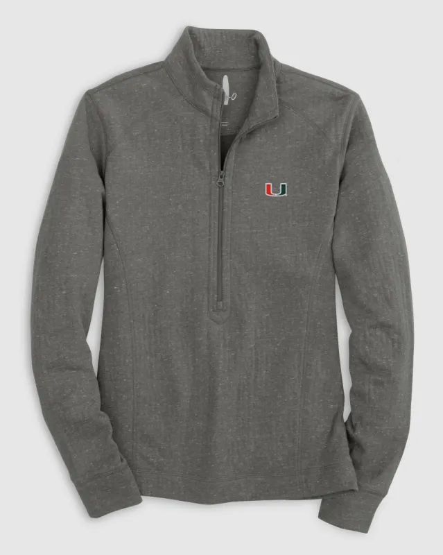 Women's Miami Kennedy 1/4 Zip Pullover sold by Johnnie-O