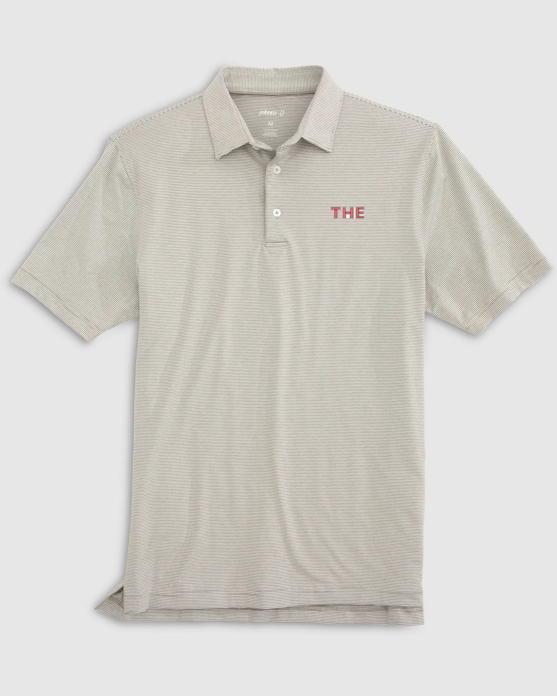 Ohio State Lyndonn Striped Jersey Performance Polo - The Logo sold by Johnnie-O