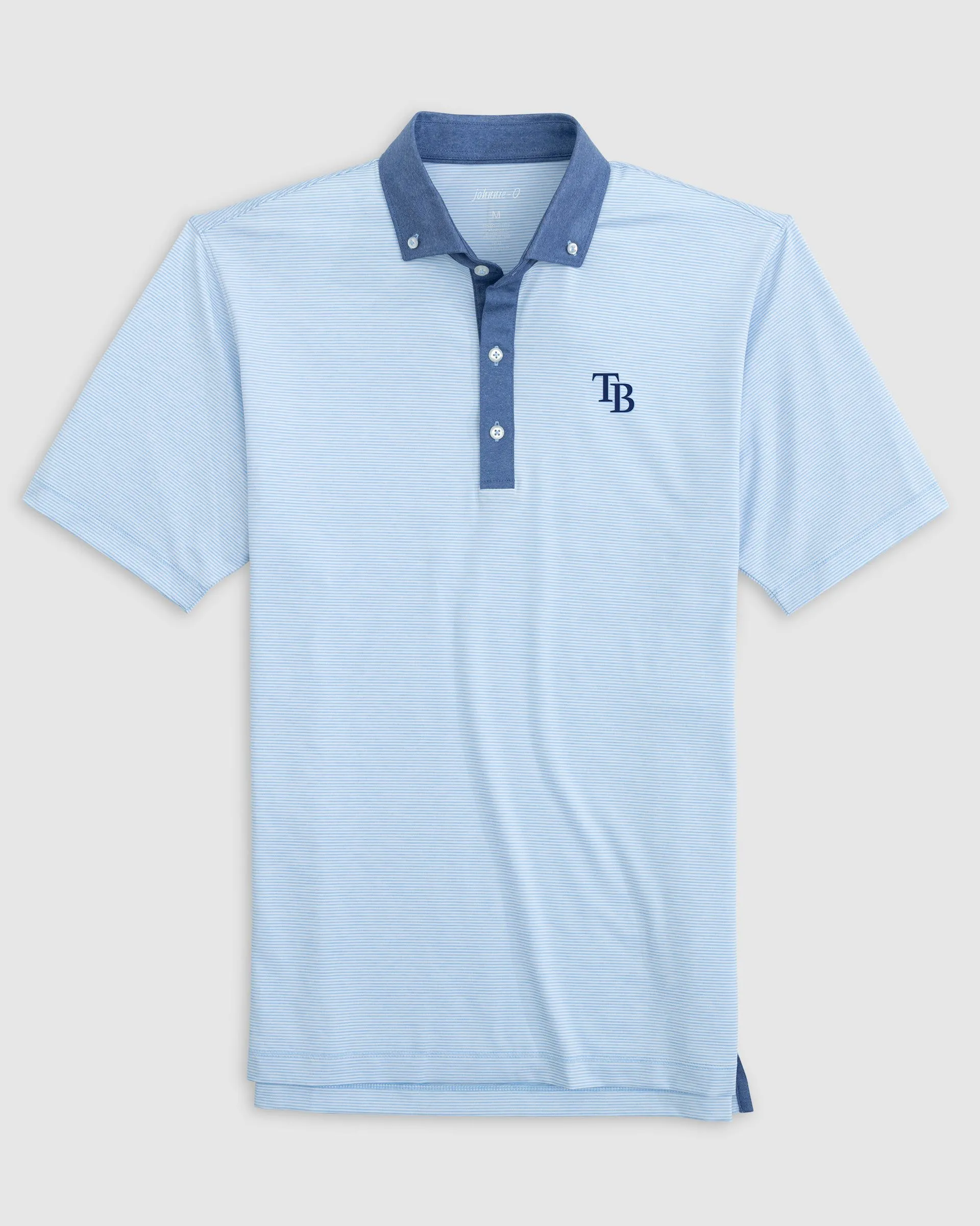 Tampa Bay Rays Walsh Striped Jersey Performance Polo sold by Johnnie-O