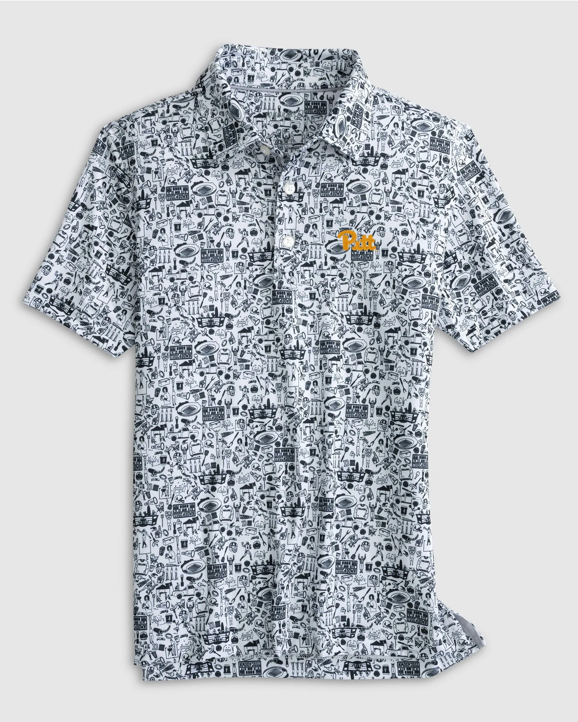 Pittsburgh Tailgater Jr. Printed Jersey Performance Polo sold by Johnnie-O