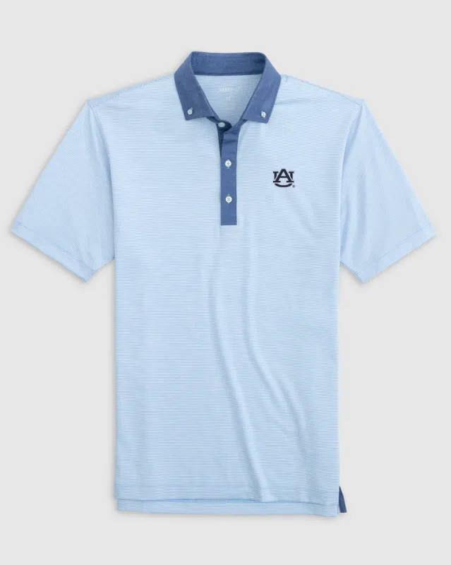 Auburn Walsh Striped Jersey Performance Polo sold by Johnnie-O